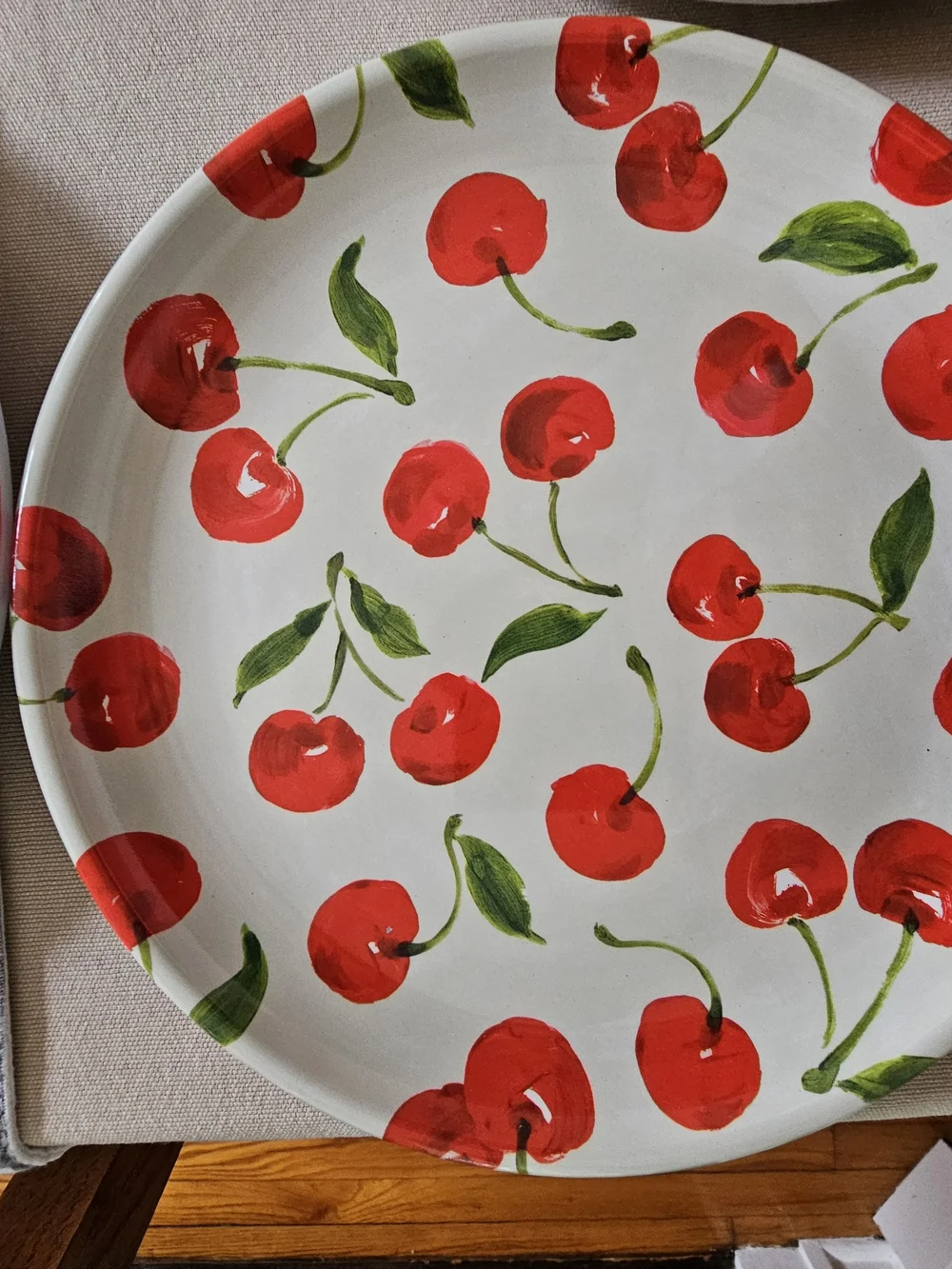 NWT: Set of Cupcakes & Cashmere Cherries Melamine Tray and 4 Plates